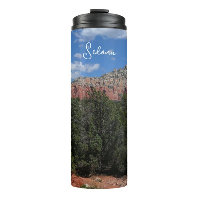 Panorama of Red Rocks in Sedona Arizona Thermal Tumbler (Front)