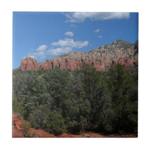 Panorama of Red Rocks in Sedona Arizona Tile