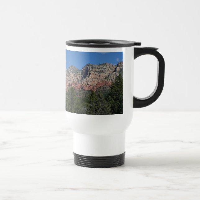 Panorama of Red Rocks in Sedona Arizona Travel Mug (Right)