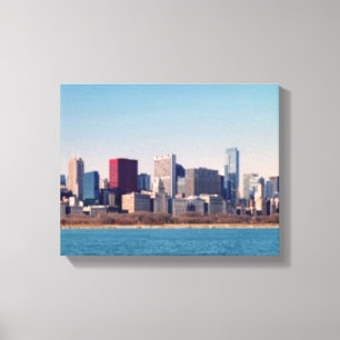 Panorama of the Chicago skyline Canvas Print