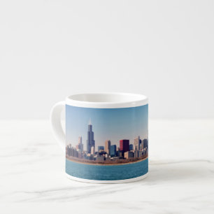 Panorama of the Chicago skyline Espresso Cup