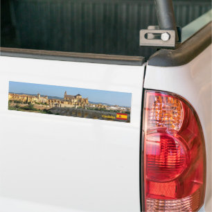 Panorama of The city Cordoba in Spain, travel Bumper Sticker