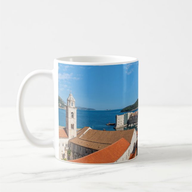 Panorama of the city of Dubrovnik - Croatia Coffee Mug (Left)