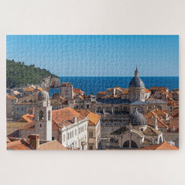 Panorama of the city of Dubrovnik - Croatia Jigsaw Puzzle (Horizontal)