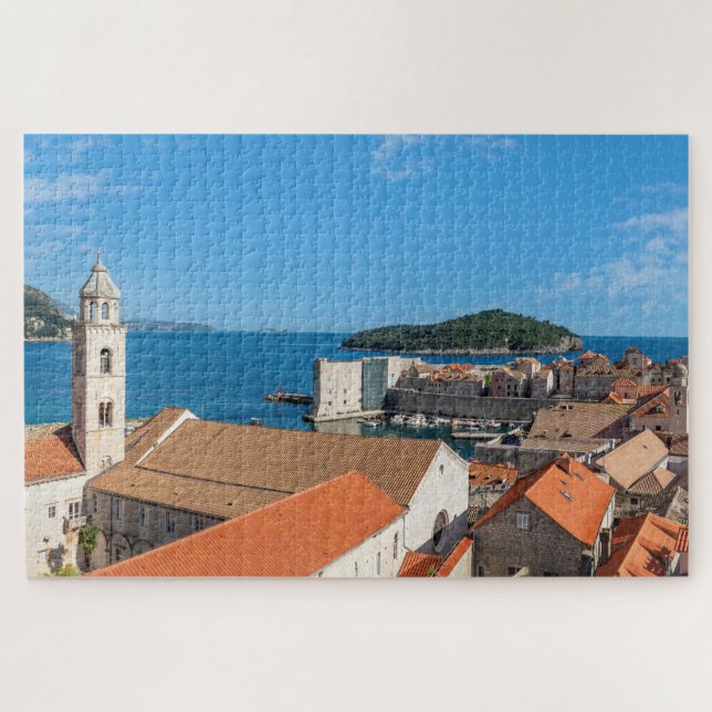 Panorama of the city of Dubrovnik - Croatia Jigsaw Puzzle (Horizontal)