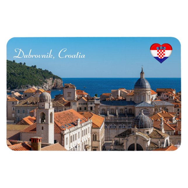 Panorama of the city of Dubrovnik - Croatia Magnet (Horizontal)