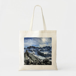 Panorama of the Minarets and Iceberg Lake - Sierra Tote Bag