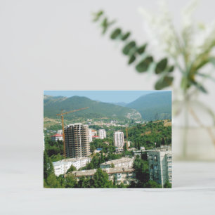 Panorama of the mountain valley of the Crimea Postcard