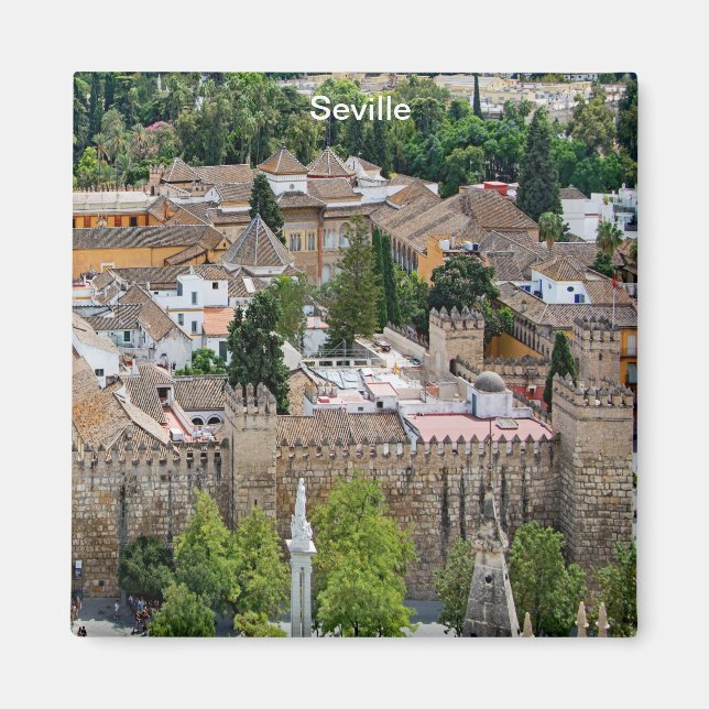 Panorama of the Seville Alcázar Magnet (Front)