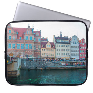 Panorama of typical colourful decorative mediaeval laptop sleeve