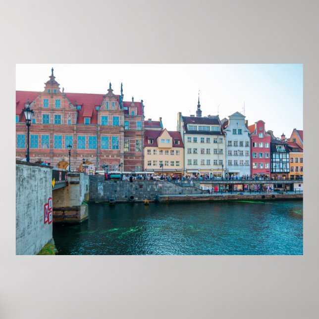 Panorama of typical colourful decorative mediaeval poster (Front)