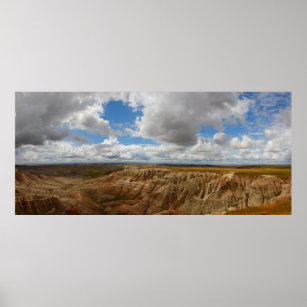 Panorama Point, Badlands National Park, SD Poster