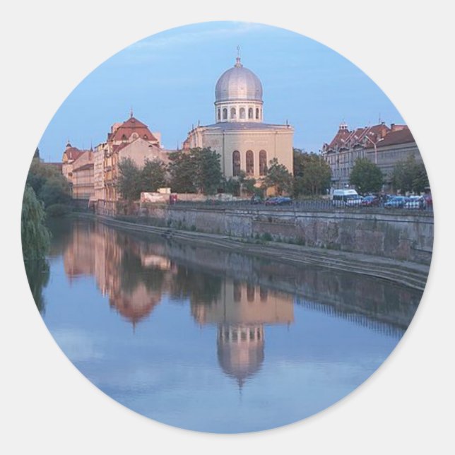 Panorama View Classic Round Sticker (Front)