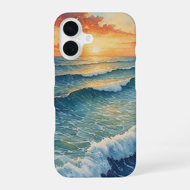 Panorama Water View iPhone 16 Case (Back)