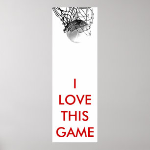 Panoramic Basketball Poster