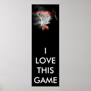 Panoramic Basketball Poster