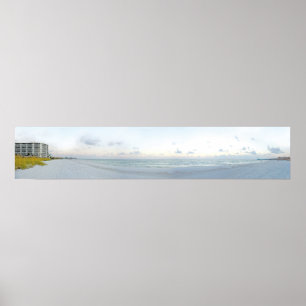 Panoramic Beach Photo II Poster