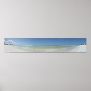 Panoramic Beach Photo Poster