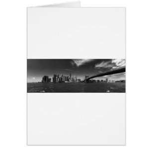 Panoramic Black White Brooklyn