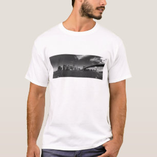 Panoramic Black White Brooklyn T-Shirt