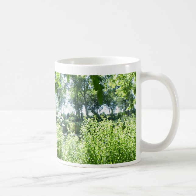 Panoramic Bright Sunny Park Coffee Mug (Right)