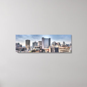 Panoramic Cityscape Of Mexico City Canvas Print
