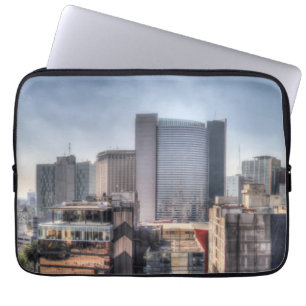 Panoramic Cityscape Of Mexico City Laptop Sleeve