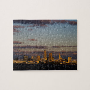 Panoramic Cleveland Skyline  Jigsaw Puzzle