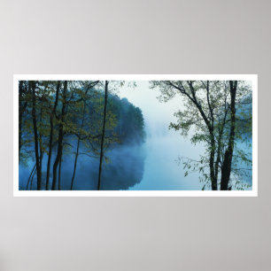 Panoramic Forest & River Landscape Poster
