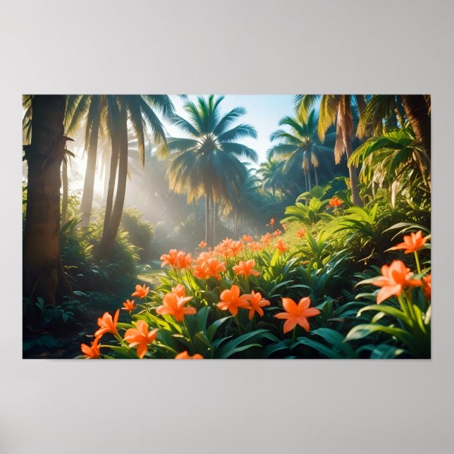 Panoramic Landscape Forest Nature Tranquil Scenery Poster (Front)