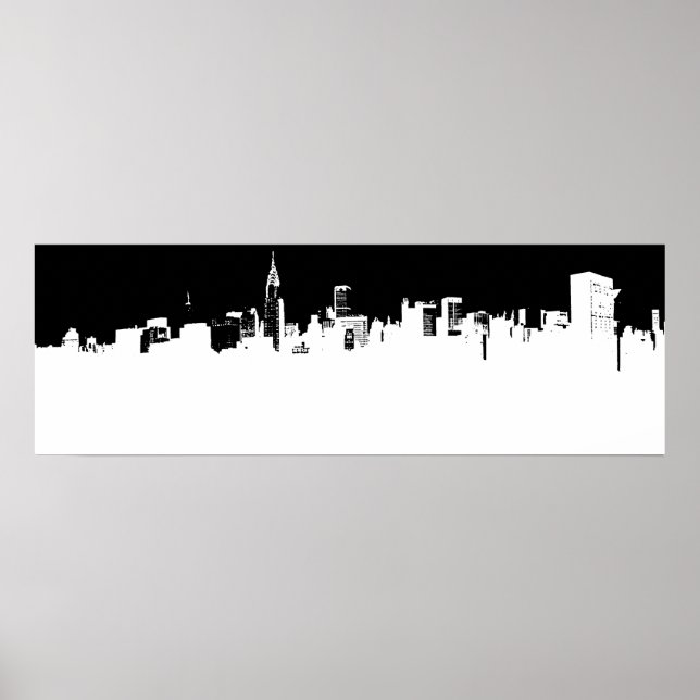 Panoramic New York City Pop Art Poster (Front)