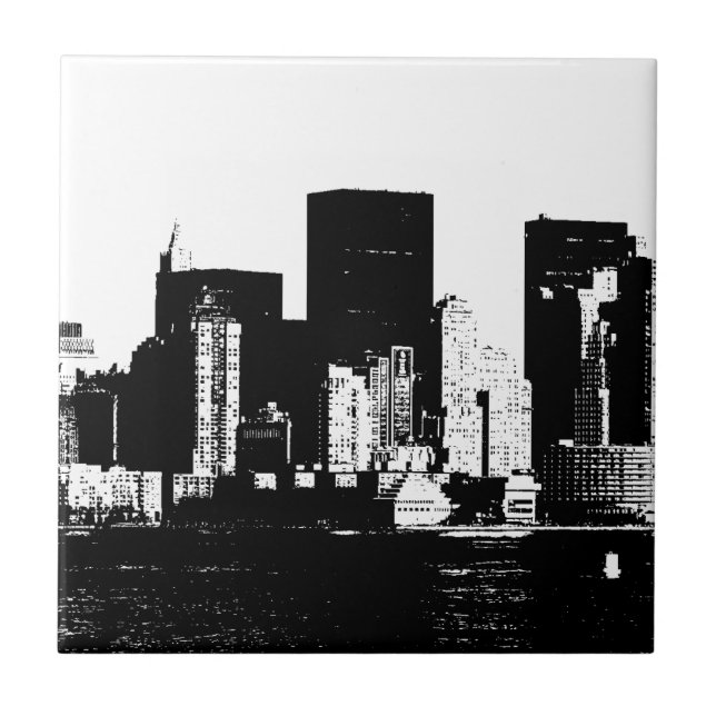Panoramic New York City Tile (Front)