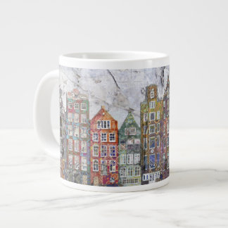 Panoramic of Dutch Row Houses Large Coffee Mug
