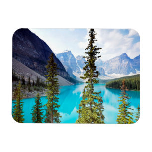 Panoramic of Moraine Lake Valley of Ten Peaks Magnet