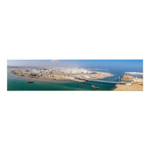 Panoramic of Sur harbour - Oman Photo Print