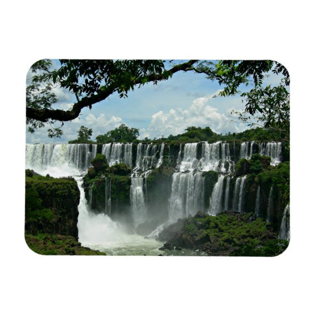 Panoramic Of The Iguazu Falls Magnet (Horizontal)