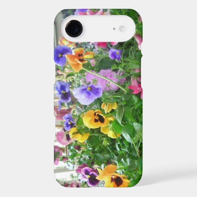 Panoramic Pansies iPhone 5 case (Back)