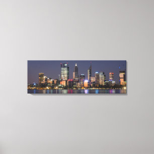 Panoramic Perth City Skyline Canvas Print