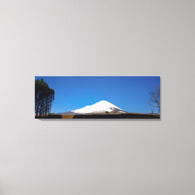 Panoramic Photograph of Mount Fuji © Canvas Print (Front)