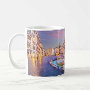 Panoramic Piazza-de-Spagn Rome Italy Skyline Coffee Mug