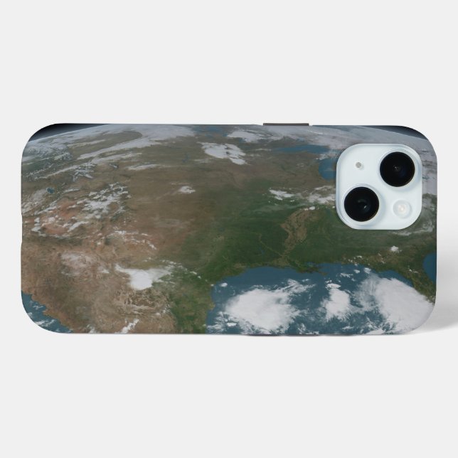 Panoramic Planet Earth And The Us. 2 Case-Mate iPhone Case (Back (Horizontal))