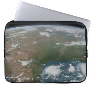 Panoramic Planet Earth And The Us. 2 Laptop Sleeve