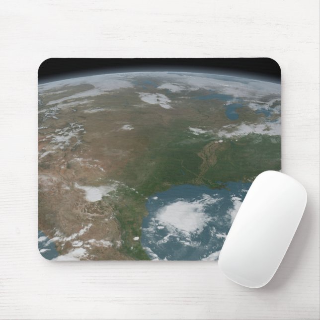 Panoramic Planet Earth And The Us. 2 Mouse Mat (With Mouse)