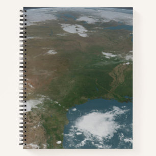 Panoramic Planet Earth And The Us. 2 Notebook