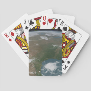 Panoramic Planet Earth And The Us. 2 Playing Cards