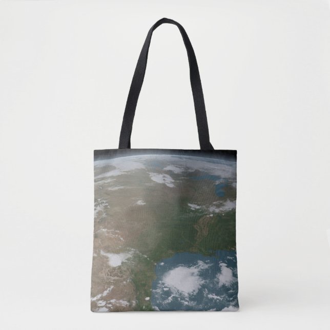 Panoramic Planet Earth And The Us. 2 Tote Bag (Front)