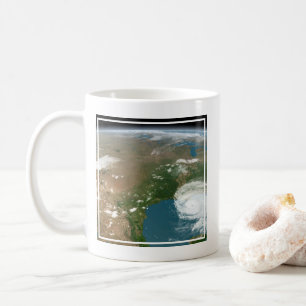 Panoramic Planet Earth And The Us. Coffee Mug