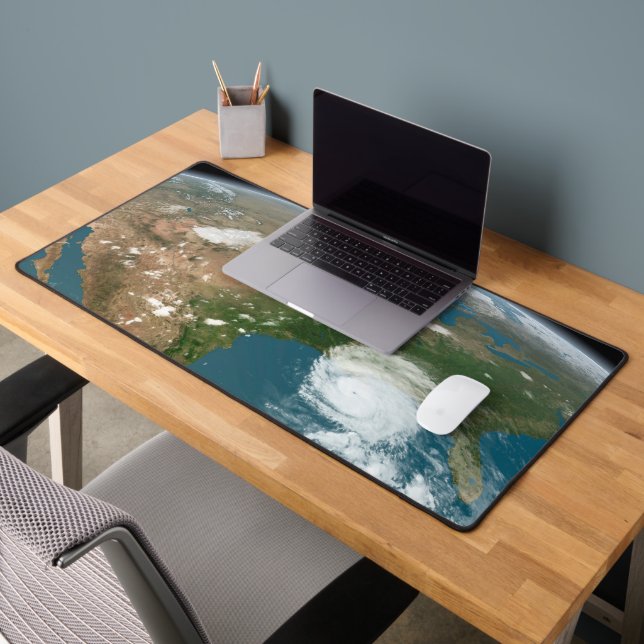 Panoramic Planet Earth And The Us. Desk Mat (Office 2)