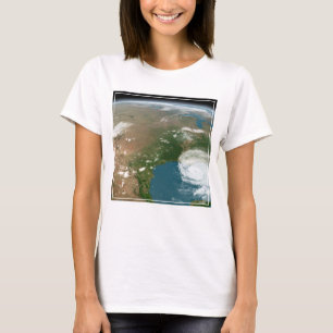 Panoramic Planet Earth And The Us. T-Shirt