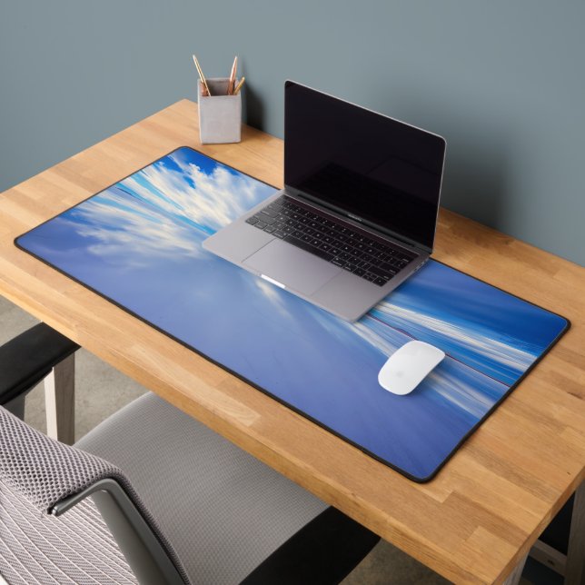 Panoramic Salt Flats Mirrorscape at Sunset Desk Mat (Office 2)